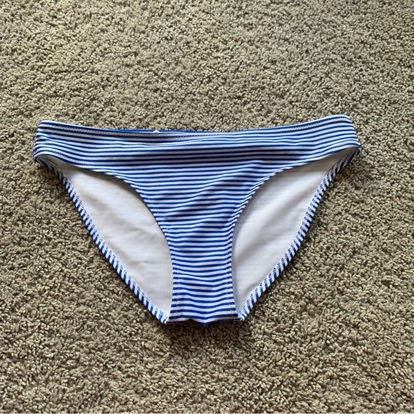 aerie Other - Aerie Blue and White Striped Bikini Bottoms Size Small